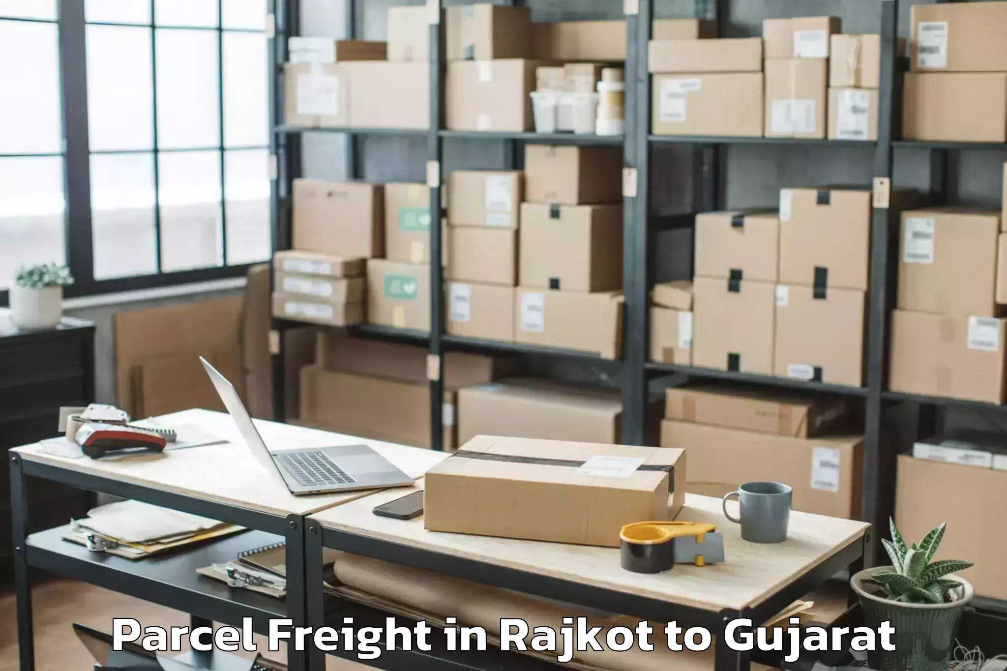 Hassle-Free Rajkot to Amroli Parcel Freight